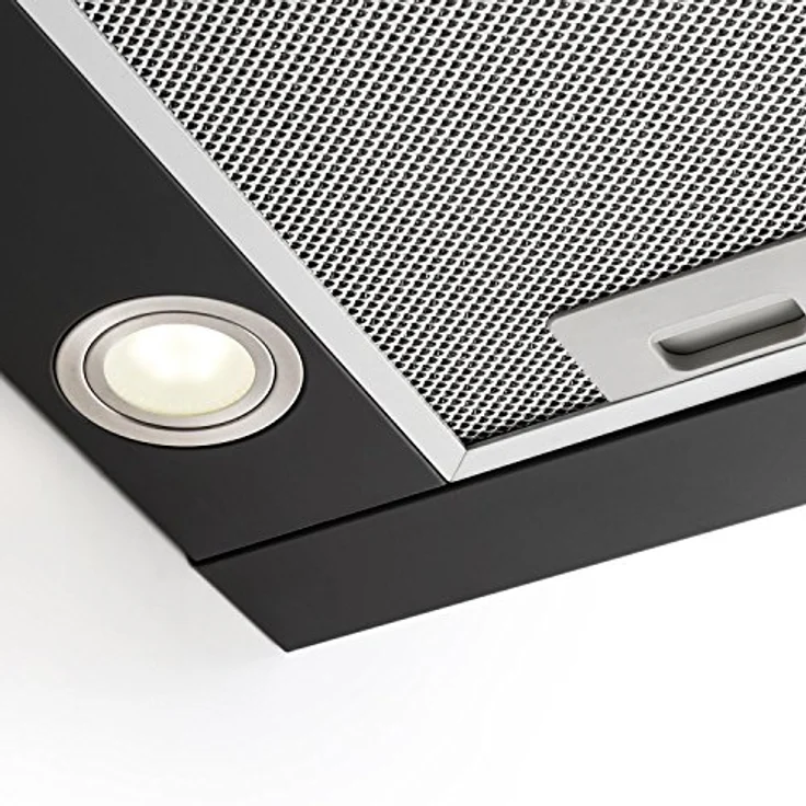 Klarstein Vinea Dunstabzugshaube Unterbau 60cm, Umluftset mit Aktivkohlefilter, 610m³/h, schwarz – Bild 7