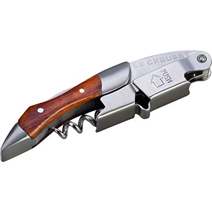 Le Creuset Kellnermesser, Entfernung von Weinkorken, Holz, WT110W – Bild 5