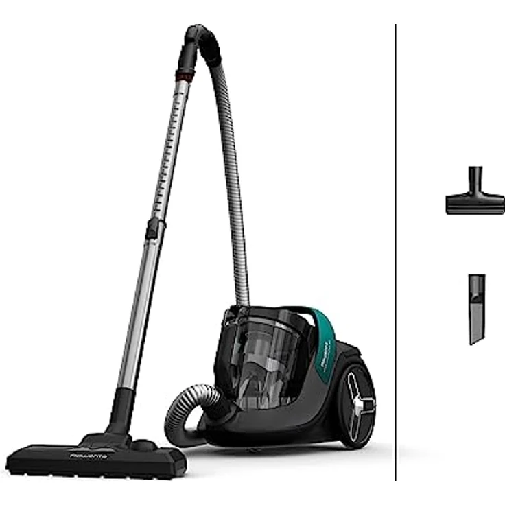 Rowenta Green Force Cyclonic Max | RO7B12 | Bodenstaubsauger ohne Beutel | 73 Dezibel | 2.5 Liter | Schwarz/Grün – Bild 1