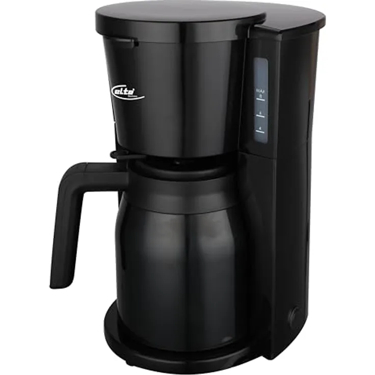 Elta Filterkaffeemaschine 1,25L mit Thermokanne, Permanentfilter, Abschaltautomatik und Wasserstandsanzeige
