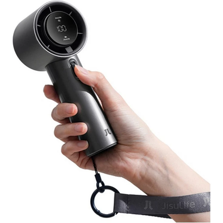 Jisulife Handventilator Pro1 S 5000mAh FA53PRO, Tragbarer Handventilator in Schwarz mit praktischem Design