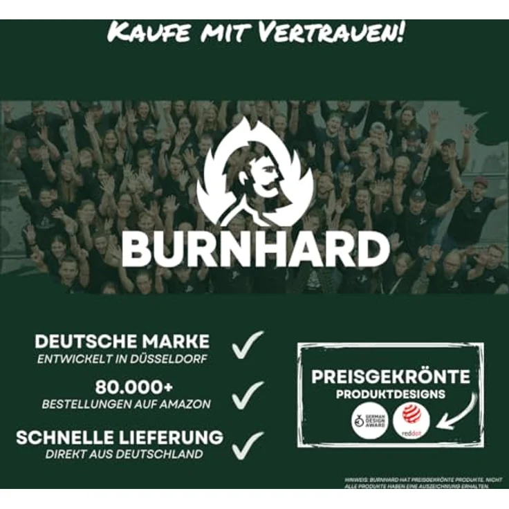 Burnhard Edelstahl Burgerglocken 2-er Set – Bild 8