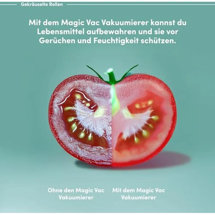 Magic Vac Vakuumierfolienrollen, 2er Pack 30x600, Mehrschichtig und Widerstandsfähig, BPA-frei, Made in Italy – Bild 5