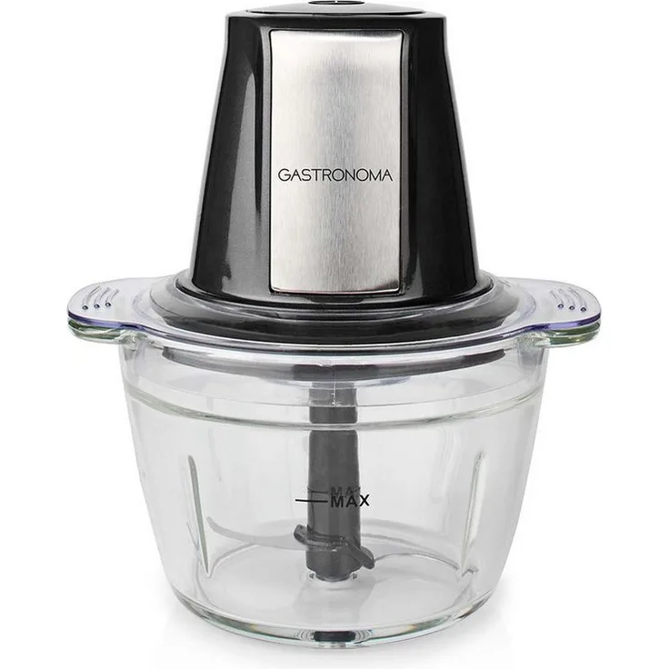GASTRONOMA Standmixer 18210101, 500W Zerkleinerer mit 1L Glasbehälter und 2 Edelstahlklingen, spülmaschinenfest