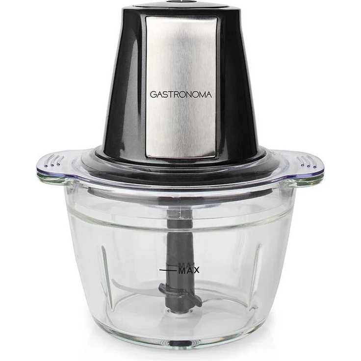 GASTRONOMA Standmixer 18210101, 500W Zerkleinerer mit 1L Glasbehälter und 2 Edelstahlklingen, spülmaschinenfest