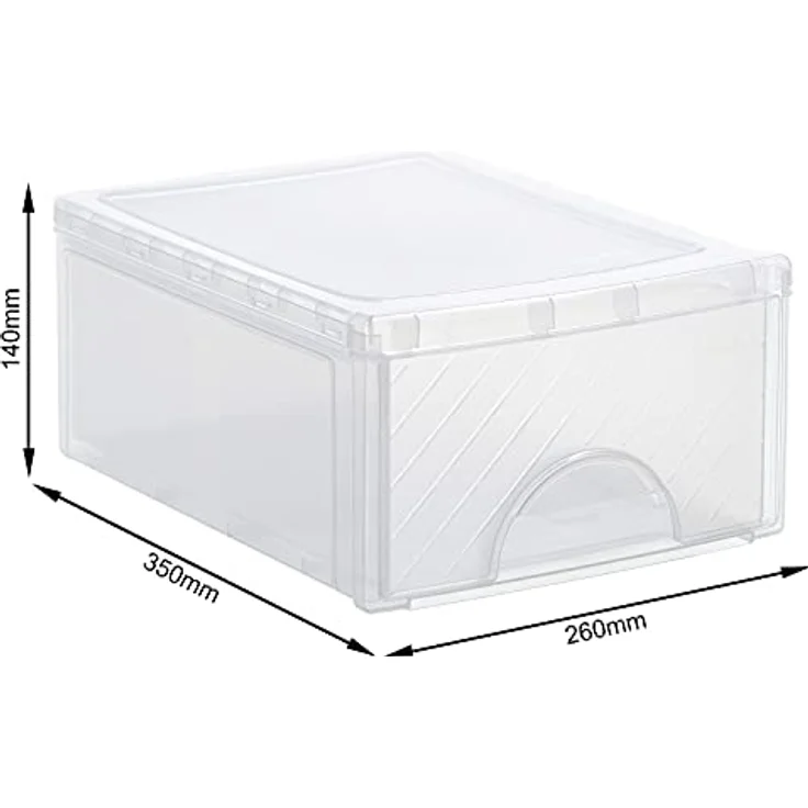 Rotho Frontbox kleine Schubladenbox mit 1 Schub, stapelbar und transparent, Kunststoff (PP) BPA-frei, 35 x 26 x 14 cm: Tests, Infos & Preisvergleich