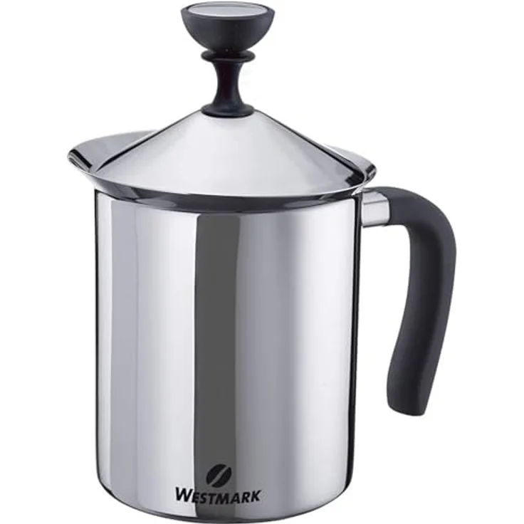 Westmark Milchaufschäumer, 800 ml, Rostfreier Edelstahl, Kunststoff (PP), Brasilia, Silber-Schwarz, 24742260 – Bild 2