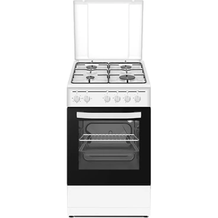 PKM GH4-50 EO AQ, Stand-Gasherd mit 4 Kochzonen, 9050 Watt, 3 Backofenfunktionen, Energieeffizienzklasse A, inkl. Grillrost & Fettpfanne – Bild 2