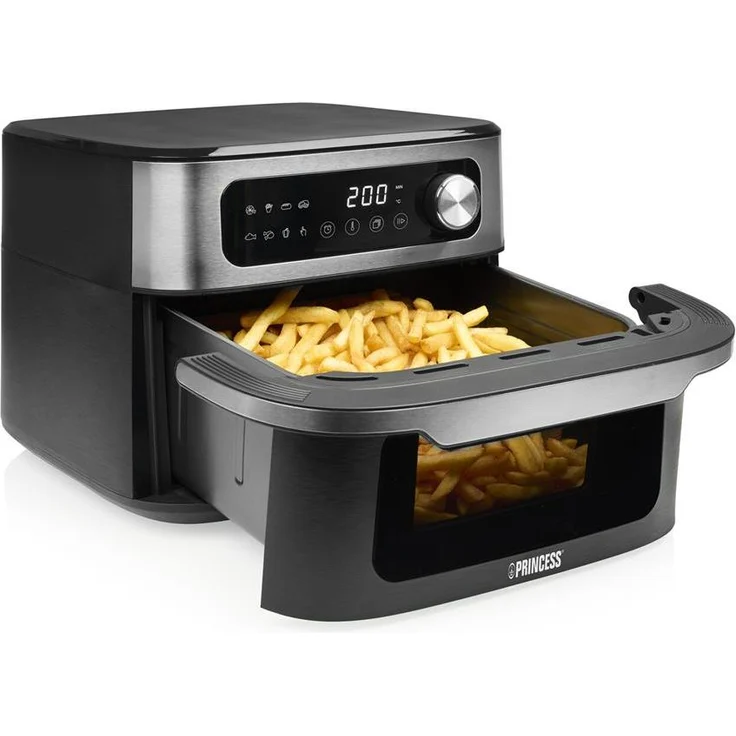 Princess 182262 MaxiCrisp Airfryer 10L, Ölfreies Frittieren, 8 Automatikprogramme, Digitale Steuerung, PFAS-freies Design