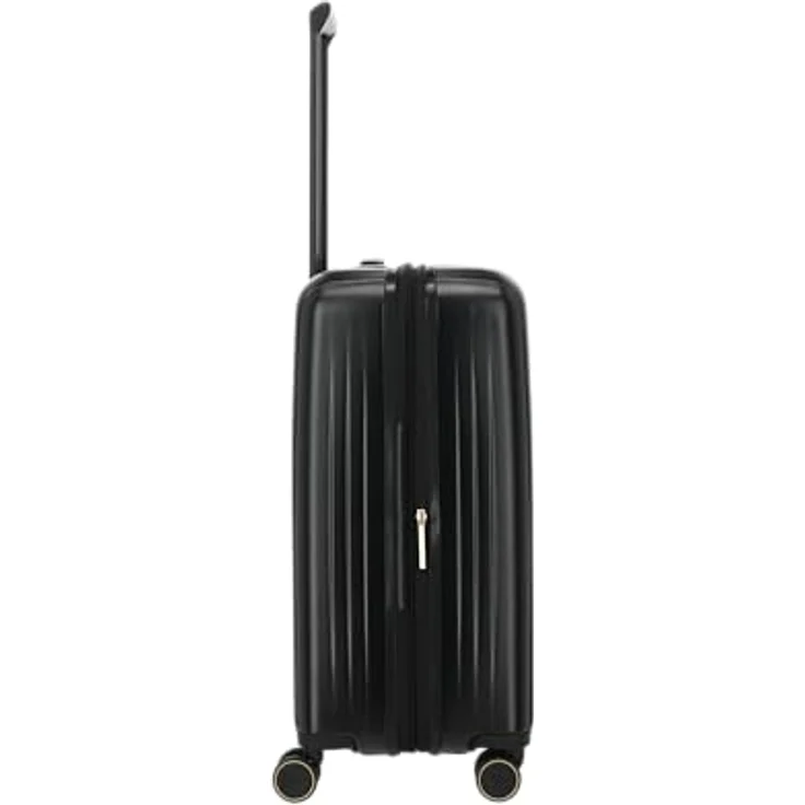 Travelite Barbara 4 Rollen Trolley 65 cm, Dehnfalte, schwarz, 100% Polycarbonat – Bild 6