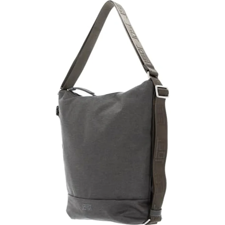 Jost Bergen Umhängetasche 26 cm, wandelbare 2in1 Rucksack-Tasche aus pflegeleichtem Polyester, grau – Bild 2