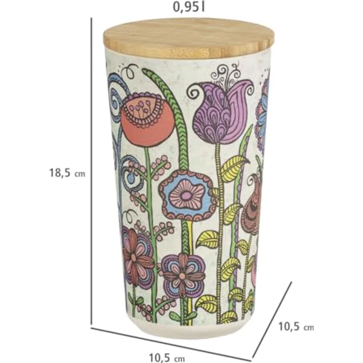 WENKO Vorratsdosen [Deckel aus Bambus] 3er Set Aufbewahrungsdose Küche - Vorratsbehälter luftdicht - Kaffeedose Küchenorganisation – Bild 5