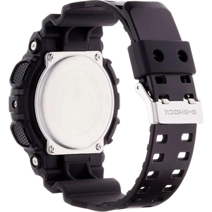 Casio Watch GA-110CD-1A2ER, Sportliche Analog Digital Uhr, Schwarz mit blauem Zifferblatt, 20 bars wasserdicht – Bild 2