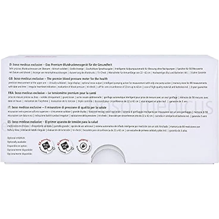 Boso Medicus Exclusive Blutdruckmessgerät zur präzisen Messung des Blutdrucks – Bild 4
