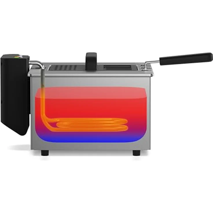 Tristar FR-9330 Edelstahl-Fritteuse, 5 L, 3000 W, herausnehmbarer Korb, einstellbare Temperatur, semi-professionelle Leistung – Bild 5