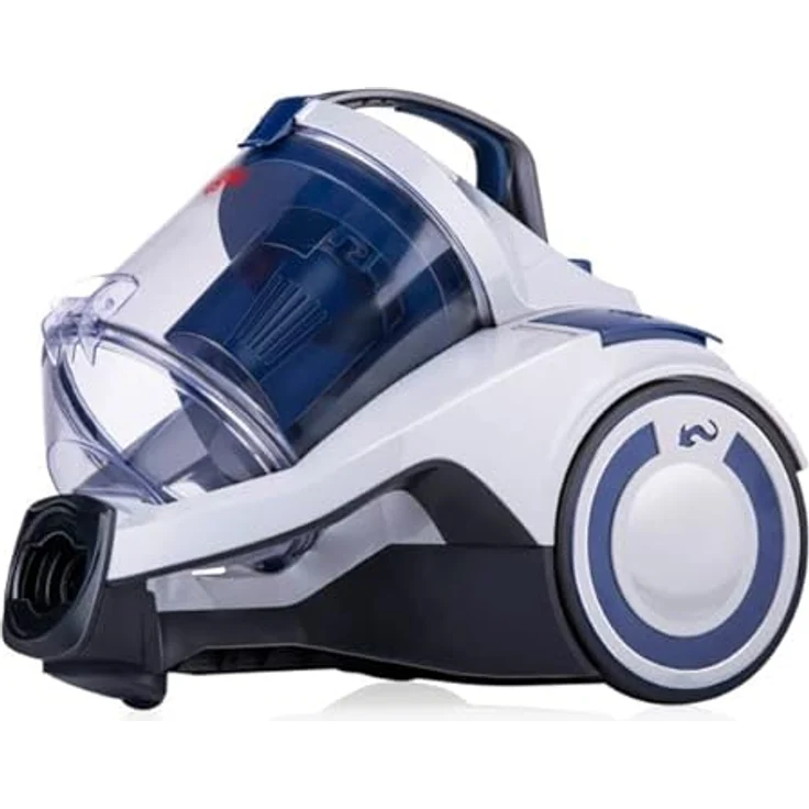 Dirt Devil Staubsauger ohne Beutel - DD2504 - 700W - HEPA 12 Filter - 9M Reichweite - mit Combibrush, Versenkter Bürste und Parkettbürste - 4.9KG - Staubsammelbox 2.7L - Weiß – Bild 3