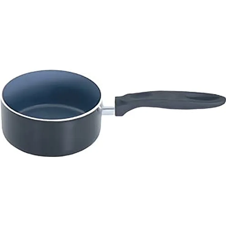 MSV Stielkasserolle mit Keramikbeschichtung Ø 18cm aus Aluminium in schwarz, 18 cm