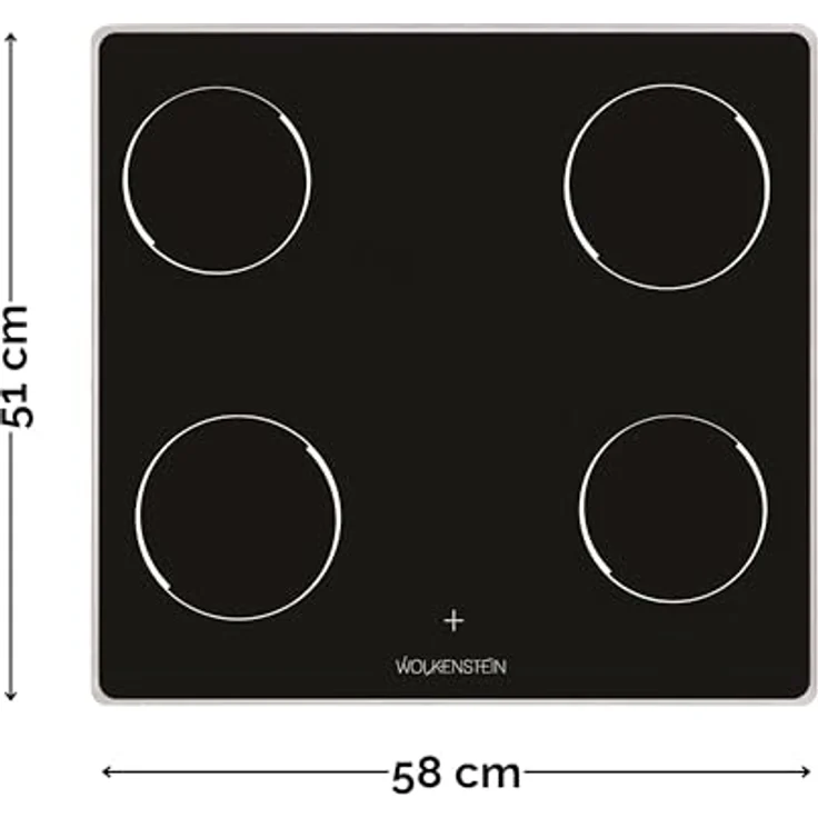 WOLKENSTEIN Einbauherdset WMOC 80, 66 Liter XL-Garraum, 8 Backofenfunktionen, Eco-Funktion, A-Energieeffizienz, Heißluft, Grill, 8300 Watt, Ober- und Unterhitze, Umluft – Bild 5