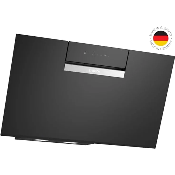 Bosch DWJ87FN60, Serie 4 Smarte Dunstabzughaube, 60 cm breit, Wandesse Made in Germany, Umluft, EcoSilence Drive leiser und effizienter Motor, Übers Kochfeld steuerbar, Klarglas Schwarz – Bild 2