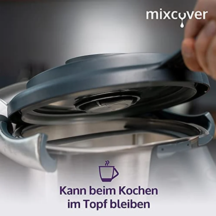Mixcover Küchenmaschinen-Adapter mixcover Deckelhalter und Abstreifhilfe kompatibel mit Vorwerk Thermomix TM6 TM5 TM31 – Bild 4