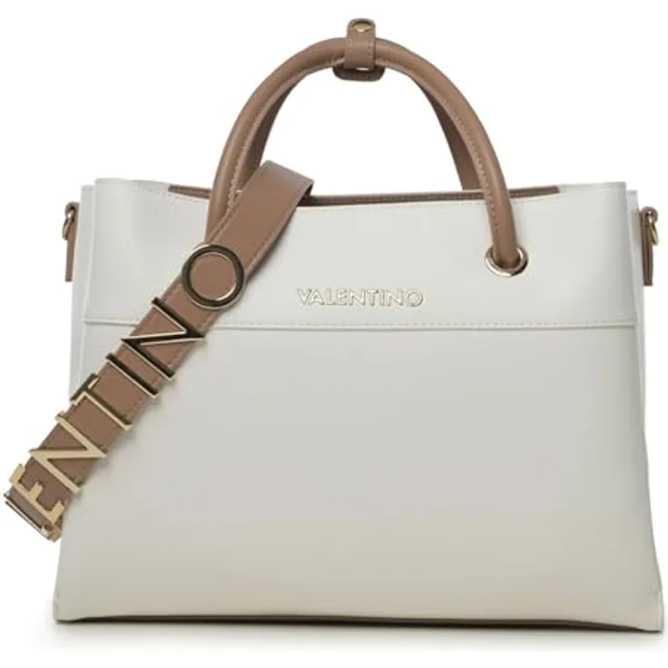 Valentino Bags Alexia Tote 802, Handtasche im zeitlosen Design, Weiss