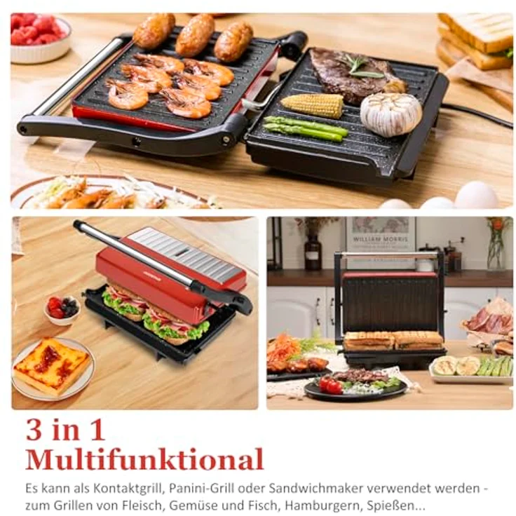 Aigostar Panini Maker 700W – Bild 3