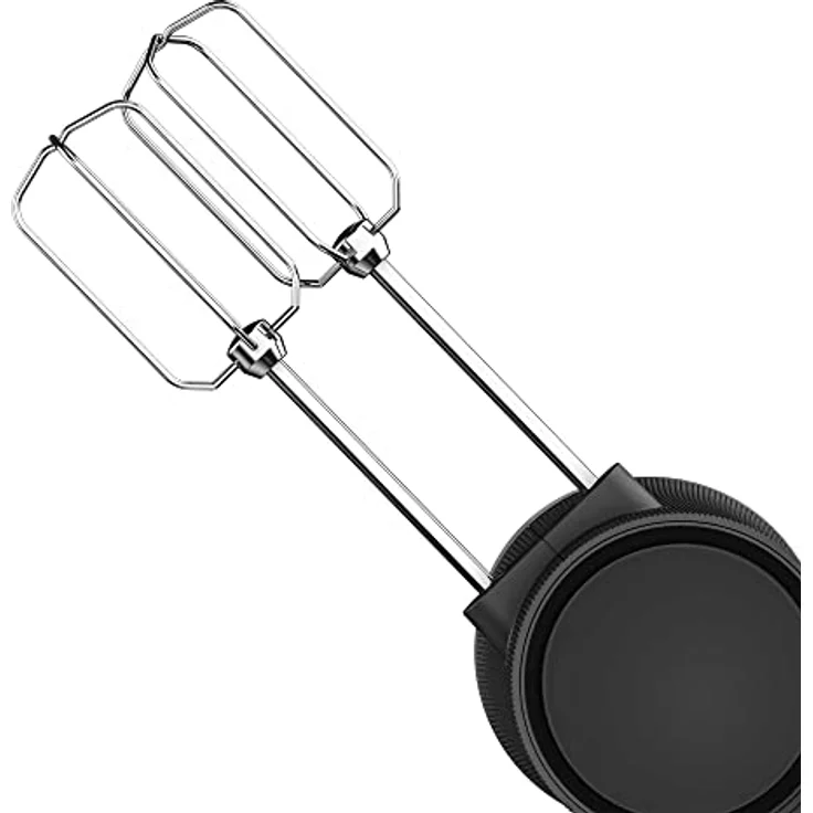 Beko HMM 81504 BX Handmixer, 500 Watt, 4 Geschwindigkeiten, Turbo, inkl. 2 Schneebesen und 2 Knethaken aus Edelstahl, schwarz – Bild 6