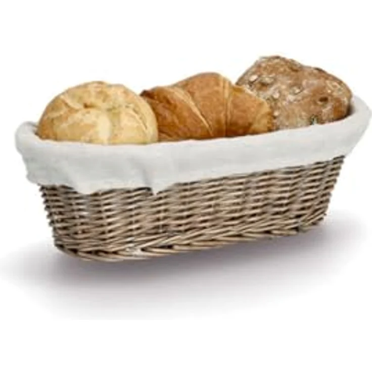 ZELLER Weidenbrotkorb, Beige, 33 x 14 x 10 cm, stilvolles Küchenzubehör aus Naturmaterialien – Bild 2