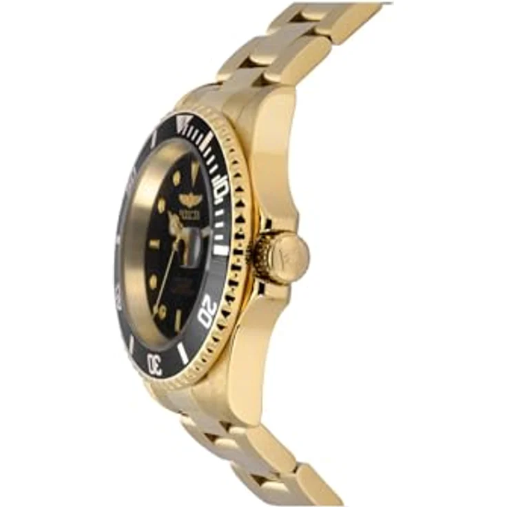 Invicta Pro Diver 26975, Edelstahl Herren Quarzuhrwerk mit schwarzem Zifferblatt, 40mm, 20 bar wasserdicht, 2 Jahre Garantie – Bild 2