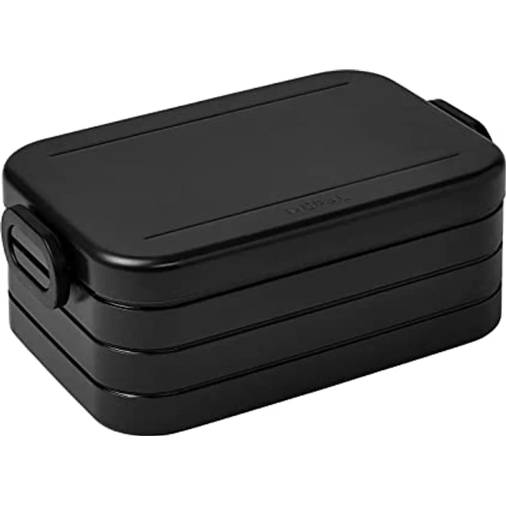 Mepal | Take a Break Duo Pack | Lunchbox für 2 bis 4 Sandwiches oder 4 bis 8 Brotscheiben | ideal für Meal Prep | mit Fächern | Old Nordic black – Bild 3