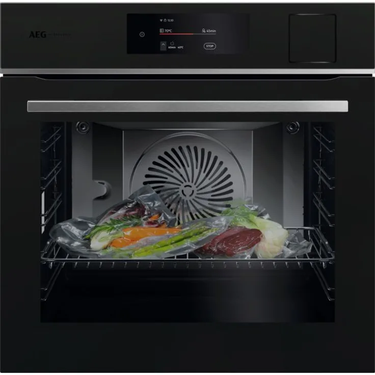 AEG Serie 8000 TP8SB73FAT Einbaubackofen groß, WLAN-fähig, Dampfreinigung, Matt Black, Versandkostenfrei