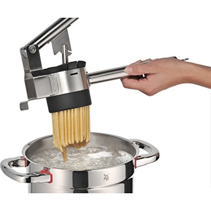 WMF Profi Plus Multipresse 35 x 13,6 x 9,7 cm, Cromargan Edelstahl teilmattiert, Kunststoff, ideal als Kartoffelpresse oder Spätzlepresse, spülmaschinenfest – Bild 7