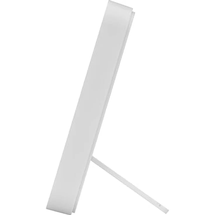 TFA Dostmann TimeLine Max Funkuhr, Wanduhr, digital, mit Wochentag und Weckfunktion, weiß, L 258 x B 30 (120) x H 212 mm – Bild 3