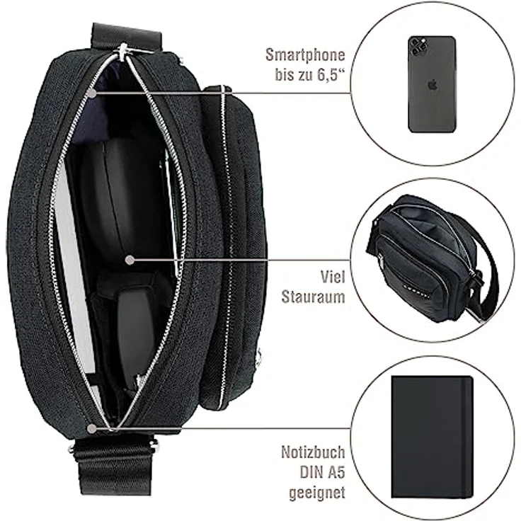 bugatti Umhängetasche Sera Shoulder Bag, Crossbody Bag – Bild 3