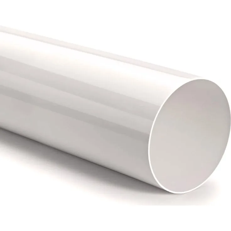 Airtec Lüftungsrohr Ø 150mm, Abluftrohr 100cm ohne Muffe, Rundrohr Abluft, weiß