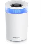 Brandson Luftbefeuchter Aroma Diffuser 2,5 L, Stimmungslicht, 2 schaltbare Dampfausgänge, 2,5 l Wassertank, mit Aromaöl-Fläschchen 10 ml, für Wohn- und Schlafzimmer, Yoga, Spa