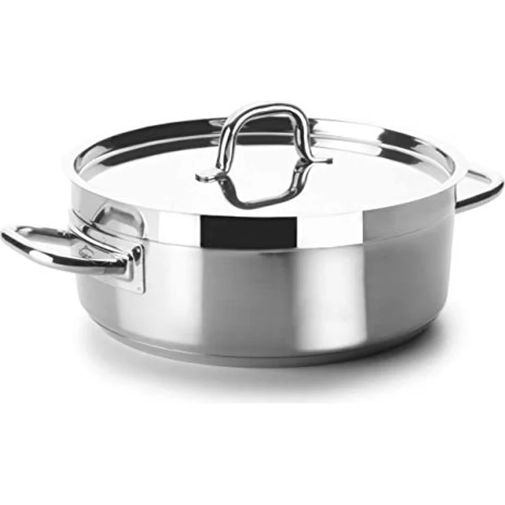 LACOR 54032S Bratentopf Chef Luxe, Durchmesser 32 cm, hochwertiges europäisches Produkt ohne Deckel