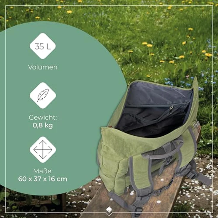 travelite BASICS Rollup Rucksack, Freizeitrucksack mit gepolstertem Laptopfach bis 15,6 Zoll, atmungsaktive Rückwand, viele Trendfarben verfügbar – Bild 3