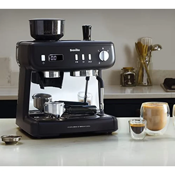 Breville Barista Espresso Max +, Siebträgermaschine mit integriertem Mahlwerk und 15 Bar Pumpendruck, Schwarz – Bild 9