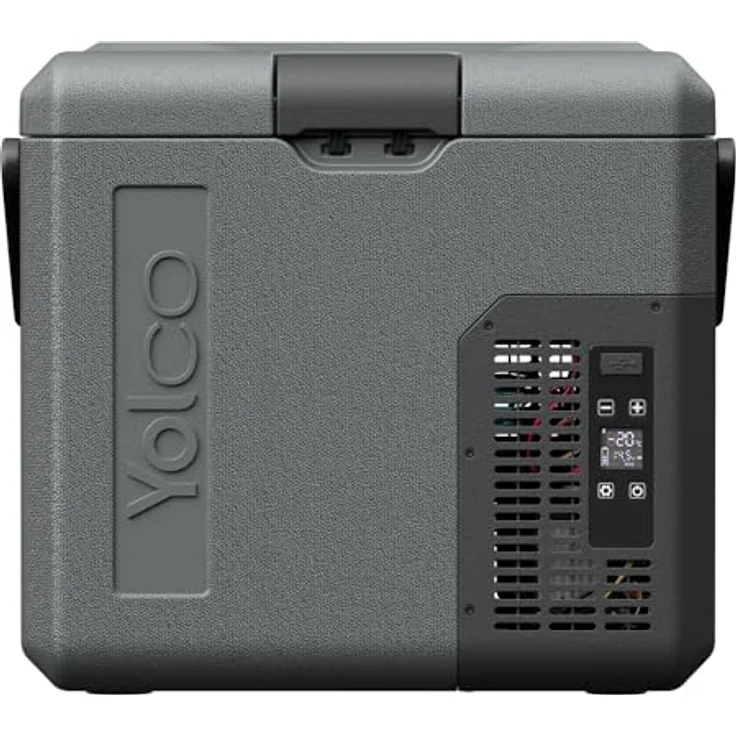Yolco ET18 Carbon, Kühlbox mit 17 l und -20°C Kühlleistung, betrieben mit 12V/24V, leise (48 dB) – Bild 3