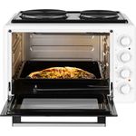 ECG Minibackofen ETH, 35 Liter, mit 2 Kochplatten, Innenbeleuchtung