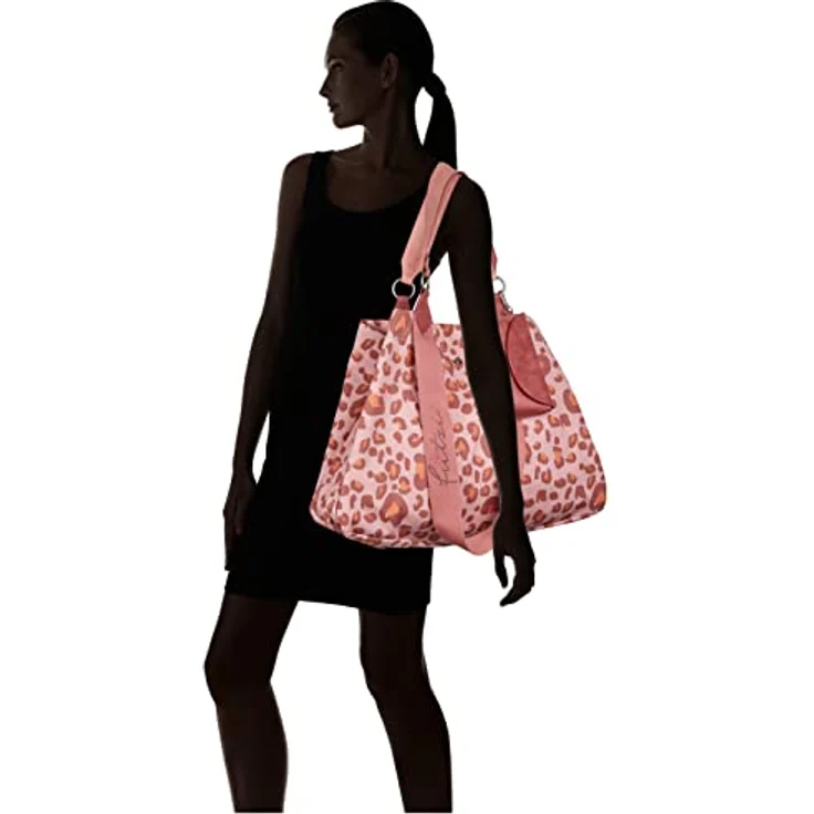 Fritzi aus Preußen Izzy Canvas Shopper Tasche, 45 cm, 100% Baumwolle, pink – Bild 6