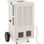 MSW Bautrockner Luftentfeuchter Raumtrockner Raumentfeuchter 120 qm 158 L / 24 h, Luftentfeuchter, Weiss