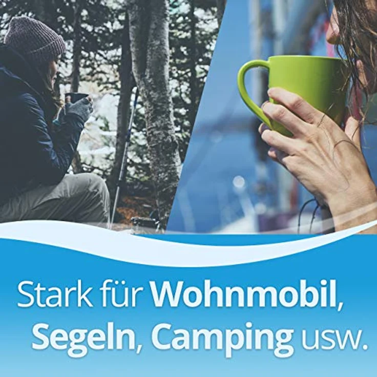 Yachticon Aqua Clean Tabletten, Wasserfilter zur Konservierung von Trinkwasser, geruchs- und geschmacksneutral, 100 Tabletten für 2000 l Wasser – Bild 5