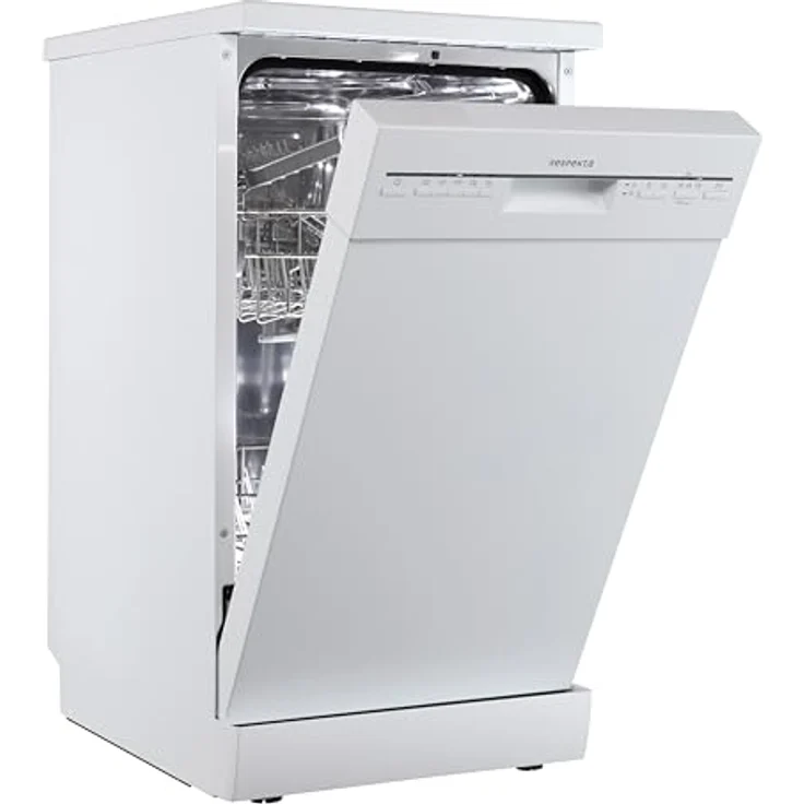 Respekta Geschirrspüler Bena, freistehend oder unterbaufähig, 45 cm, weiß, 10 Maßgedecke, Eco-Modus, automatische Türöffnung, halbe Beladung – Bild 6
