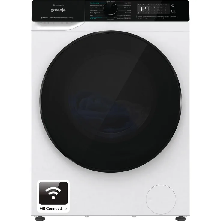 Gorenje WD2PA854ADW/AT Waschtrockner, 8 kg Waschen/5 kg Trocknen, 1.400 U/min, freistehend, weiß
