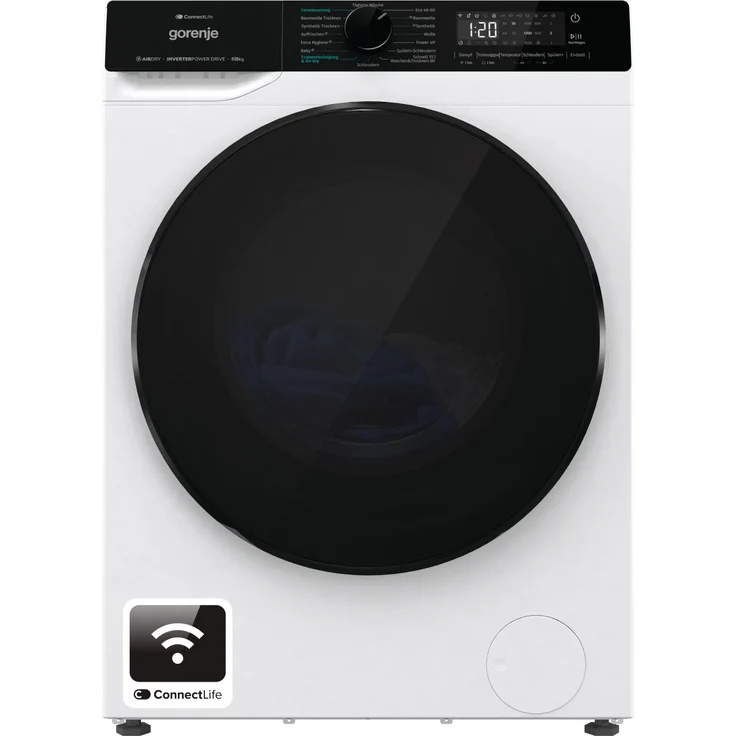Gorenje WD2PA854ADW/AT Waschtrockner, 8 kg Waschen/5 kg Trocknen, 1.400 U/min, freistehend, weiß