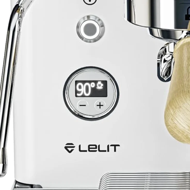 Lelit Bianca PL162T, Espressomaschine mit doppelt Boiler, Paddle-System, L58E-Gruppe und edlem Nussbaumholzgriff, Edelstahl – Bild 5