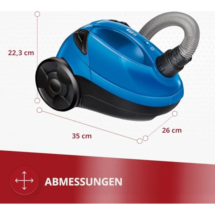 MPM MOD-53, Beutelstaubsauger Handheld mit starker Saugkraft und leiser Betriebsweise – Bild 6