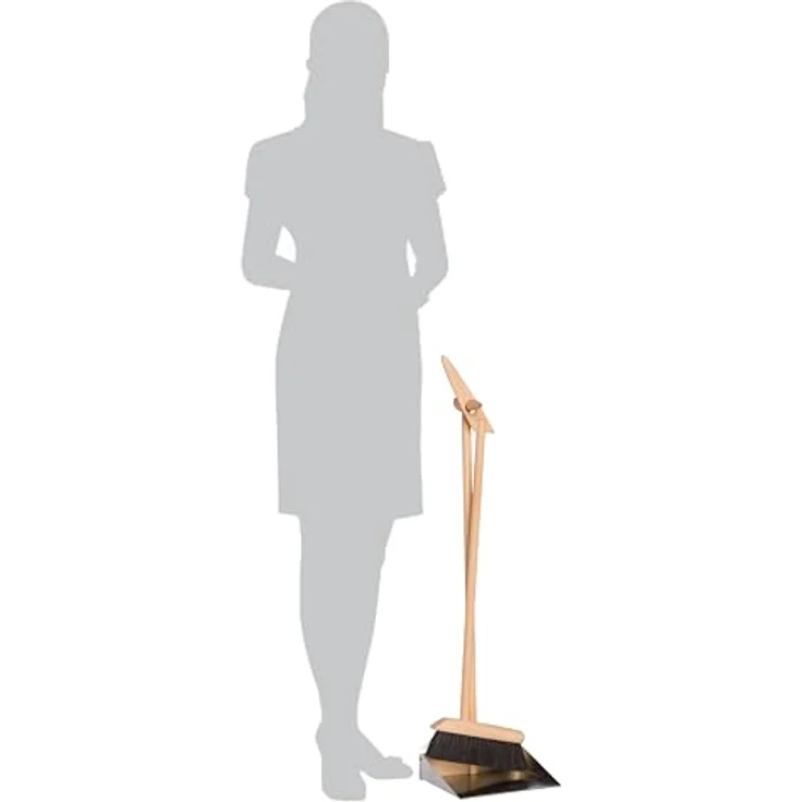 Bürstenhaus Redecker Kehrgarnitur Steh-Kehr-Set, 90 cm hoch, Buchenholz, Rosshaar, (1-tlg) – Bild 5